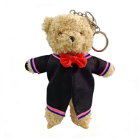 BSBH Mini porte-clés en peluche personnalisé, jouets en peluche sur mesure, porte-clés anime, ours en peluche, pendentif mascotte doux, porte-clés en peluche personnalisé