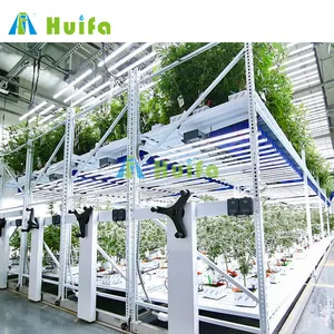 Estante de cultivo hidropónico móvil, sistema de horticultura Vertical con capas ajustables para sistema de cultivo interior