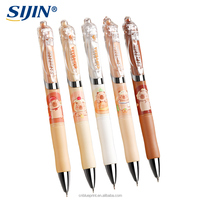 Ensemble de stylos gel mignons Capybara, pointe ST 0,5 mm, écriture fluide, stylos de dessin animé Kawaii pour l'école et les fournitures de bureau, vente en gros