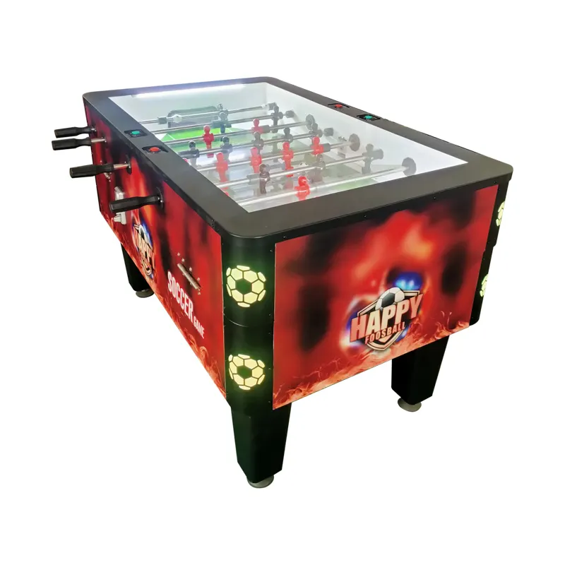 Münzbetriebener Tischfußball Arcade-Spielmaschine für Unterhaltung Foostable Fußball für Spielzentrum zu verkaufen