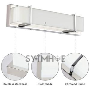 Lampes de vanité 18W pour salle de bain AC 85-265V 640mm ODM 2 ans de garantie Construction CCT Appliques de bain LED interchangeables <span class=keywords><strong>au</strong></span>-<span class=keywords><strong>dessus</strong></span> du <span class=keywords><strong>miroir</strong></span> - Product Image 5