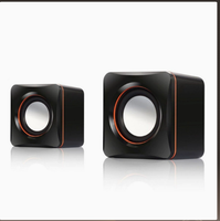 Haut-parleur USB pour ordinateur portable, mini haut-parleur avec design magnétique 02A, sans batterie, sans microphone intégré