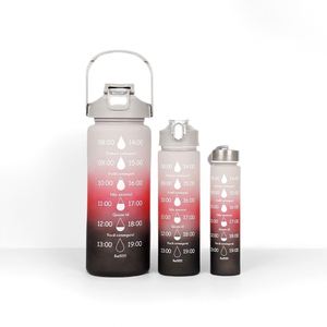 Grande gourde en plastique pour la gym et la course à pied, 1L (1000 ml), sans BPA, antidérapante, avec logo personnalisé - Product Image 2