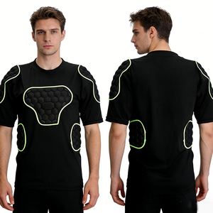 Protector de Pecho para Hombre, Camiseta de Compresión Acolchada para Fútbol, Béisbol, Esquí, Ciclismo y Deportes al Aire Libre - Product Image 4