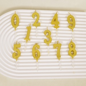 Goldene Zahlenkerzen Kuchen-Zahlenkerzen für Geburtstagsfeiern - Product Image 3