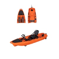 LSF Vente en gros 3 mètres 2 pcs Waterplay Craft Bateau hélice pédale Kayak détachable