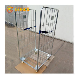 En iyi fiyat galvanizli depolama çelik Metal iki taraflı rulo kafes arabası - Product Image 1