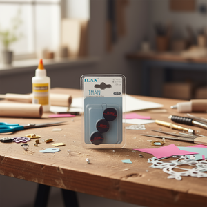 Aimants Ilan 25x3 mm ronds, fournitures artisanales, 7 pièces - Product Image 2