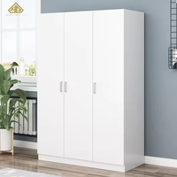 Armoire en bois en promotion, penderie avec tiroirs, organisateur de chambre, grand placard pour usage domestique