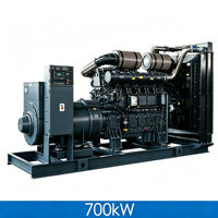 Generador Diésel Industrial de Tipo Abierto de 700kW 875kVA con Tecnología de Ahorro de Energía SDEC, ATS y Bajo Nivel de Ruido, para Energía de Emergencia Confiable