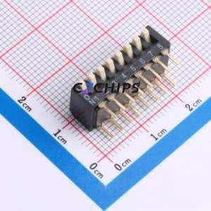SMXPH-08K-TP DIP Switch Through hole Component (THT) Switch 8 2.54mm 25mA 24V - Product Image 1