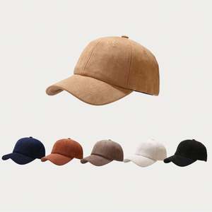 Gorra de Béisbol de Gamuza de Lujo de Alta Calidad, Gorra de Perfil Bajo Estilo Dad Hat, Gorra Deportiva de Moda Hip Hop, Gorras de Gamuza, Gorra de Béisbol - Product Image 1