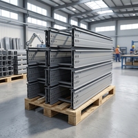 Échelle à câbles métallique à double rail latéral, largeur personnalisée, pour la gestion des câbles dans les centres de données et les installations solaires