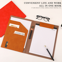 Envío rápido personalizado A4 ejecutivo PU cuero carpeta de archivos organizador de Metal duro cartera de negocios bolsa para archivar productos