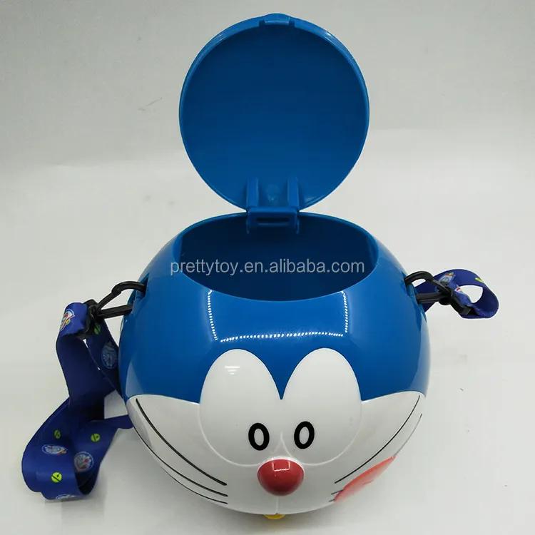 Hot-selling Doraemon Popcorn Barrel Action Dolls Children can Belt Popcorn Barrel toys Products