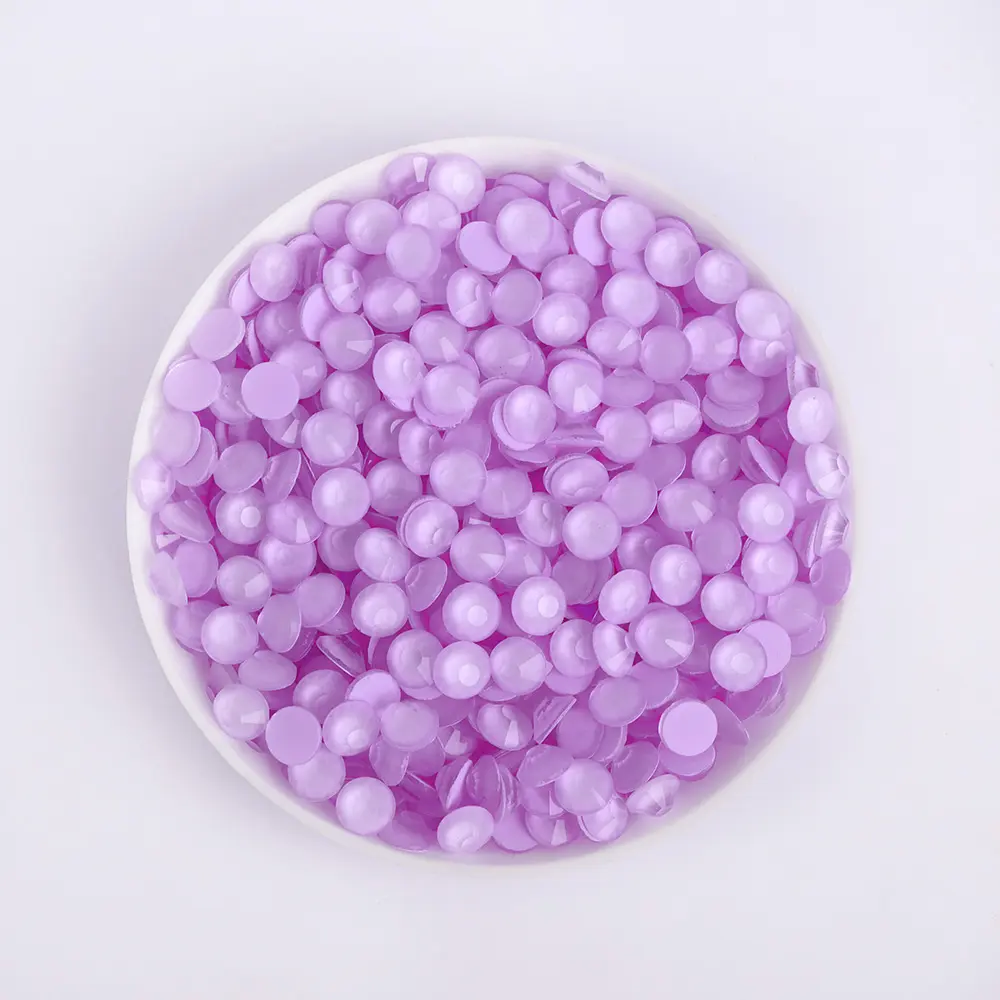 Kualitas Tinggi Bercahaya Non Hotfix Rhinestones Cahaya Neon Kaca Violet Kristal Berlian Imitasi Pipih Massal untuk Pakaian