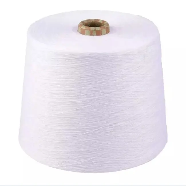 50/2 50/3 rohes weißes 100 % polyester-nähfaden aus china fabrik 1,67 kg/kegel