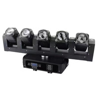 Lumière de scène à faisceau mobile professionnelle à 5 têtes avec contrôle DMX, éclairage de scène multi-faisceaux pour les tournées de concerts et la location