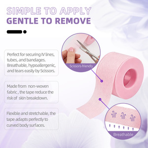 Ruban adhésif en silicone non tissé pour extensions de cils, ruban en gel, ruban pour extensions de cils doux pour la peau et fixation transfrontalière - Product Image 4