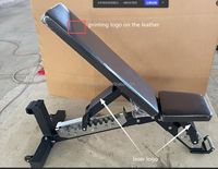 Banc de musculation pliable Dinuo nouvelle version avec roulettes - Réglable FID pour squat et presse pectorale