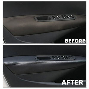 Cache de panneau de porte d'usine, cache de panneau d'accoudoir de porte intérieure de voiture, autocollant de garniture pour <span class=keywords><strong>Peugeot</strong></span> <span class=keywords><strong>307</strong></span> 2004-2013 - Product Image 2