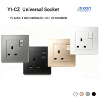 Prise murale standard UE, Royaume-Uni, États-Unis, 86 mm, multifonction, trou universel, chargeur USB C, 4 options de couleur, prise murale pour hôtel