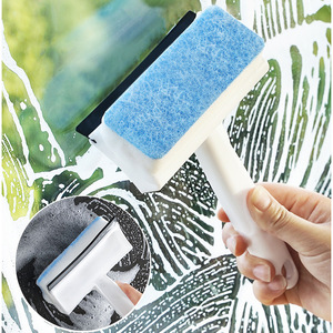 Multifunctional window glass brush, wall tile cleaning brush, <b>double</b>-<b>sided</b> <b>mirror</b> cleaning sponge brush, squeegee - Product Image 1