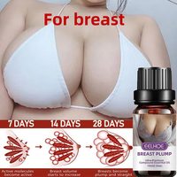 Sérum et Crème d'Augmentation Mammaire à l'Huile de Rose, Huile Essentielle de Soin Massage pour Agrandissement des Fesses, Croissance du Buste, Raffermissement et Volume de la Poitrine