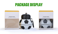 Bouteille Deau En Silicone Gourdes D'école Portable Sans Bpa Sport Pliable Silicone Bouteille D'eau Pour Enfants