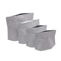 500g Eco feuille d'aluminium PET Gusseted Snack Pouch avec Zip Lock Valve Stand-Up White Coffee Bean Bag pour l'expédition de sacs en plastique