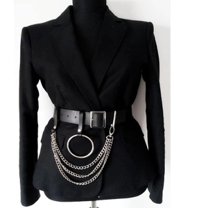 <span class=keywords><strong>Ceinture</strong></span> punk à anneaux, rivets métalliques dorés, chaîne de taille, accessoires pour femmes, <span class=keywords><strong>ceinture</strong></span> en cuir personnalisée, <span class=keywords><strong>ceinture</strong></span> enveloppante en forme de O - Product Image 3