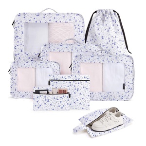 Ensemble de cubes de rangement de voyage personnalisés en polyester léger et imperméable avec sac à linge - Product Image 3