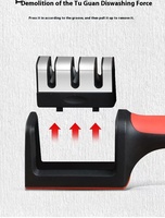 Nouveau Affûteur de Couteaux Ménager 4 en 1 Créatif Manuel Rapide pour Couteaux et Ciseaux