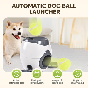 Lanciatore di Palline per Cani con Premio Alimentare, Nuova Macchina Lanciapalline da Tennis Interattiva per Animali Domestici - Product Image 3