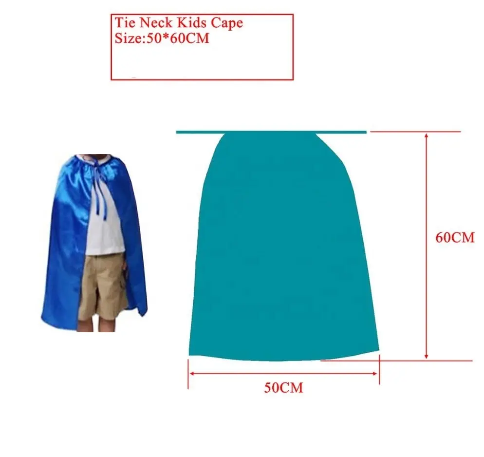 Tie sluiting superhero kinderen cape