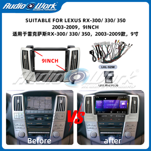 ราคาโรงงาน ขายส่ง กรอบวิทยุติดรถยนต์ Android พร้อม Canbus สำหรับ <span class=keywords><strong>Lexus</strong></span> RX300 RX330 RX350 ปี 2003-2009 กรอบวิทยุติดรถยนต์ กรอบเครื่องเล่น DVD ติดรถยนต์ - Product Image 2