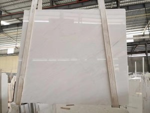 고급 고급 프로젝트를위한 회색 질감 슬래브 타일이있는 새로운 흰색 천연 흰색 대리석 - Product Image 5