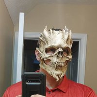 Masque intégral en latex Horreur Guerrier Démon Mort Halloween 2026 – Grande Vente