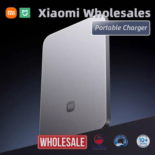 MOQ 50units Wholesale Mijia Jinshajiang Magnetic Power Bank 6mm Ultra-Thin 15W/22.5W Fast Charge Sleek Aluminum Body MDY-20-EB