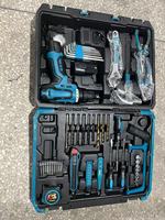 Kit d'outils multifonctionnels pour la maison, kit combiné perceuse sans fil pour artisans et mécaniciens, ensemble d'outils pour le travail du bois