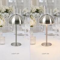 Lampe de centre de table moderne en métal et acrylique, à LED, sans fil, pour mariage, présentation de gâteaux, coin desserts, banquets et fêtes