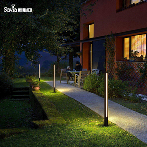 Lámpara de Poste Decorativa Savia para Exteriores, Impermeable IP44, 9w, 3000K, Aluminio y PC, Luces LED para Jardín, Patio y Césped - Product Image 5