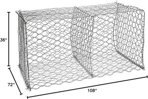 Panier en gabion soudé en treillis métallique pour le contrôle des inondations, les murs de soutènement et l'aménagement paysager - Product Image 3