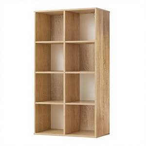 Bibliothèque contemporaine en bois durable <span class=keywords><strong>avec</strong></span> bords extérieurs épais, étagères de rangement à 8 niveaux à poser au sol pour la maison ou le <span class=keywords><strong>bureau</strong></span> - Product Image 1