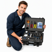 LINKSHIRE Boîtes à outils à fibres optiques 19-en-1 Durable Personnalisé 19 pièces Boîte à outils pour câbles à fibres optiques