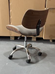 Silla Ergonómica Curva de Madera para Técnicos de Uñas, Silla de Salón con Ruedas y Altura Ajustable para Salón de Manicura - Product Image 6