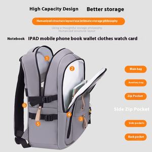 Mochila impermeable de moda para <span class=keywords><strong>ordenador</strong></span> portátil Oxford para estudiantes universitarios de secundaria, bolsa de <span class=keywords><strong>ordenador</strong></span> de viaje para hombre y mujer, cierre de cremallera - Product Image 5