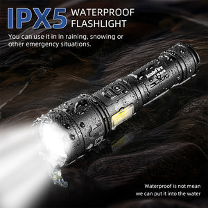 Lampe de poche tactique led étanche, 7 modes, <span class=keywords><strong>flash</strong></span> Xhp160 USB rechargeable, lampe de poche de camping en plein air, 10000 lumens - Product Image 3