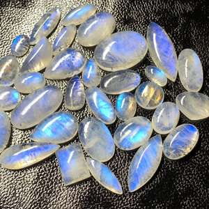 ขายส่งมูนสโตนสีน้ำเงินธรรมชาติทรงรีและสี่เหลี่ยมผืนผ้า รับรองโดย IGI ขนาด 20 มม. 8 มม. ราคาโรงงาน อาลีบาบา สโตน - Product Image 3