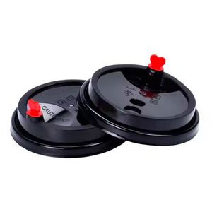 ฝาปิดพลาสติก PP เกรดอาหาร ขนาด 90/95/98 มม. สำหรับใช้ในอุตสาหกรรม เป็นมิตรกับสิ่งแวดล้อม เปิดง่าย สำหรับแก้วชานม/กาแฟ - Product Image 4